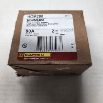 Square D 80A 2Pole HomeLine HOME280 Plug-on Circuit Breaker