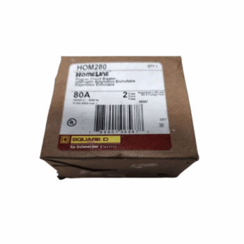 Square D 80A 2Pole HomeLine HOME280 Plug-on Circuit Breaker